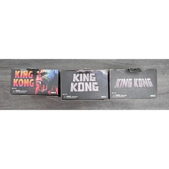 NECA King Kong 7 Scale Action Figure Lot (Set of 3) New